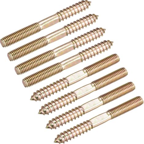 8pcs M8x75mm Vis Double Filetage Boulon Double Tête Cheville (1/5)