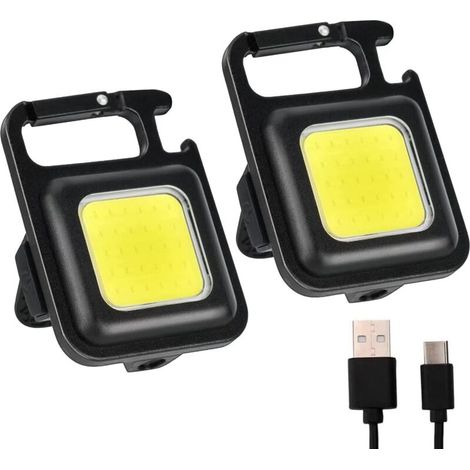 Mini lámpara de inspección LED de 800 lúmenes, imán y cuatro modos para reparaciones de automóviles y senderismo - Crezuo