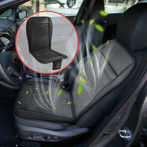 Coussin de siège auto rafraîchissant 12 V, coussin ventilateur respirant d'été, coussin rafraîchissant (1/4)