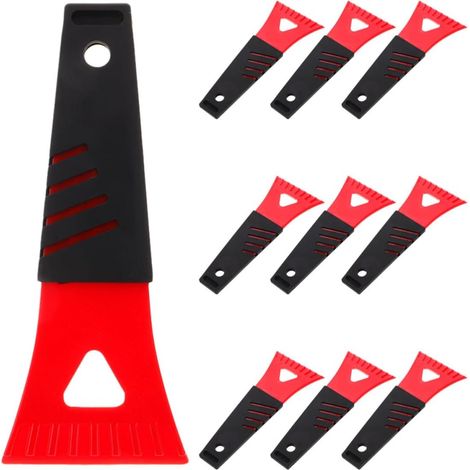 Rouge, Grattoir à Glace pour Voiture Lot de 10, Mini PP PVC (1/5)