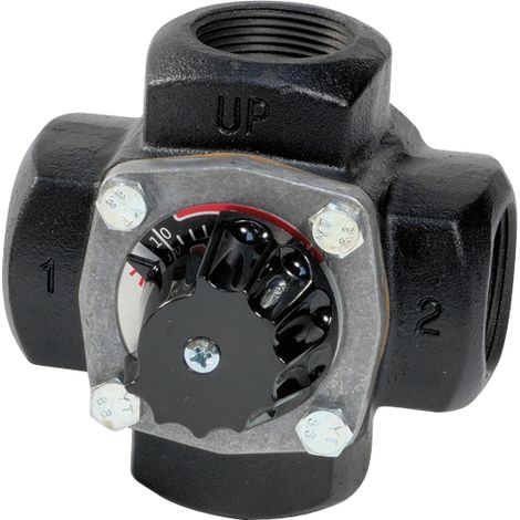 Thermador – Vanne chauffage central mélangeuse fonte 4 voies – Filetage plomberie – Température maxi 110°C – Pression maxi 10 bars (1/6)
