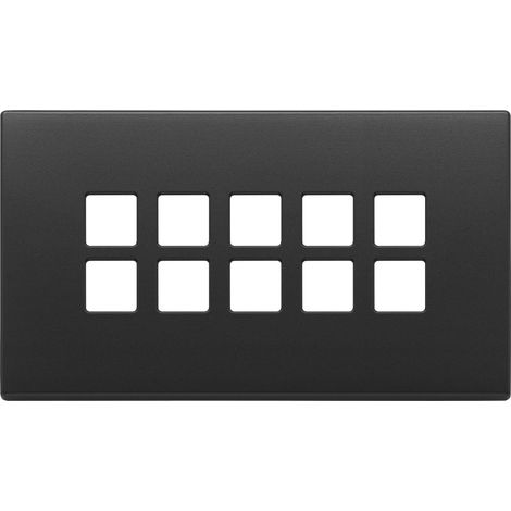 VIMAR - 22699.03 Plaque plate 5Mx10 BS, gris anthracite
