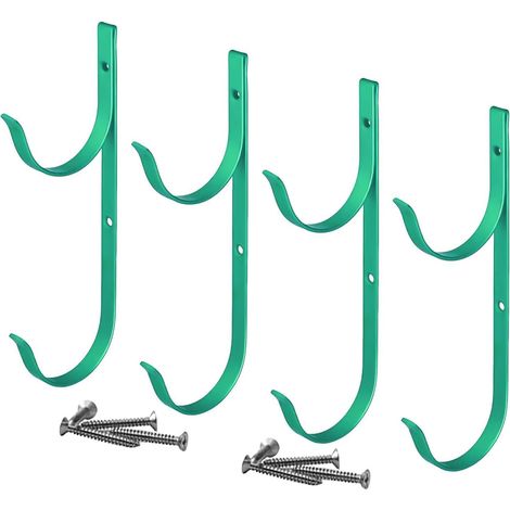 Crochets d'équipement de piscine – Organisateur de piscine à haute charge, cintre de clôture pour tuyau de piscine, pour balustrade murale, filets, brosses, outils, accessoires, poteaux (1/5)