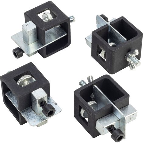 SIP 4pc Adjustable Offset Butt Welding Clamps - L3.6 x W3.3 x H6 cm