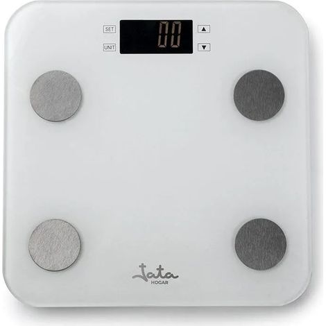 Báscula de Baño electrónica Max 180Kg JATA HBAS1501   Blanco