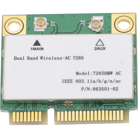 Mini-PCIe-Dualband-WLAN-Karte 802.11AC 7265HMW, Hochgeschwindigkeits-WLAN-Adapter (1/5)
