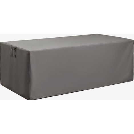 SKLUM Rechteckige Schutzhülle für Gartentisch Otley Grau Anthrazit 210 x 110 cm (1/5)