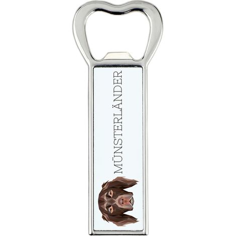 Münsterländer - abridor de botellas con foto e inscripción para la cerveza Art-Dog (1/5)