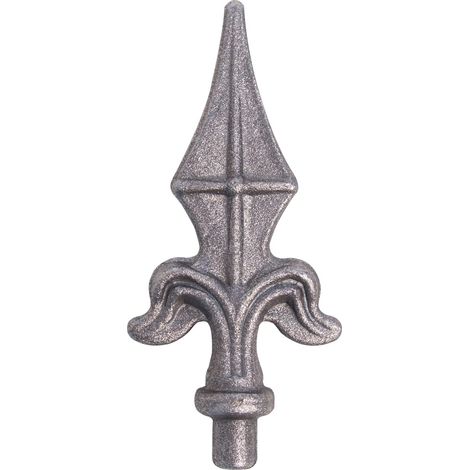441166 Elément décoratif Pointe Acier 87 mm Barreau forgé, Gris