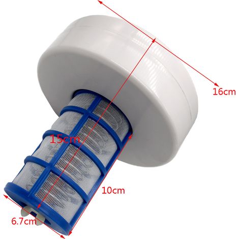 Filtre et purificateur d'eau solaire pour piscine avec aspiration automatique, désinfection et élimination des algues piscine hors sol portable, bain à remous, spa et piscine paysagère. (1/2)