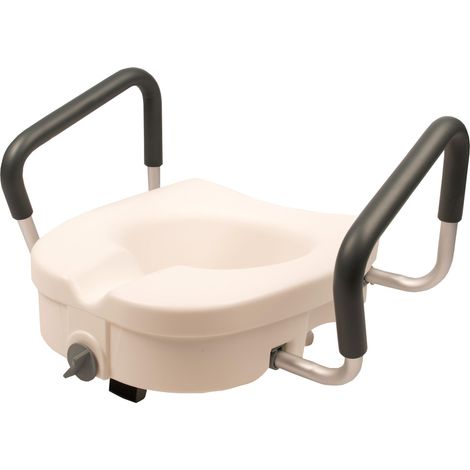 Erhöhter Sicherheits-Universal-Toilettensitzrahmen mit Handläufen (8853) (1/5)