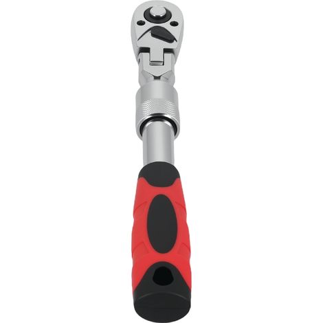 Llave de carraca flexible, tamaño de 1/4 de pulgada, 72 dientes, ángulo de 5°, mecanismo de liberación rápida, acero aleado 40Cr. (1/5)