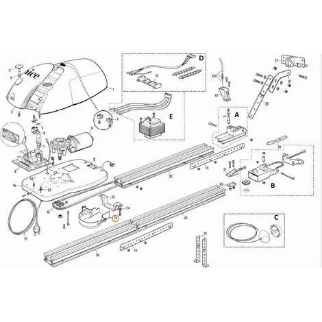 MP006.2601 Tapón para orificio de Ø6 mm SPIDER SPIDO Recambio original NICE MP006.2601