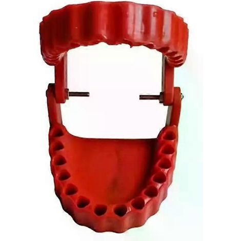 Porte-embouts de tournevis en plastique amusant, décoratif pour la maison, avec 28 embouts et adaptateurs pour prothèses dentaires, motif modèle de dents. (1/4)