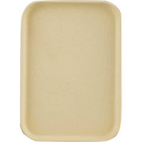 Plateau de Service Rectangulaire Paille de Blé Style Nordique pour Cupcakes, Fruits ou Snacks - Bureau, Maison, Restaurant - Jaune, Dimensions 38x27cm (1/5)