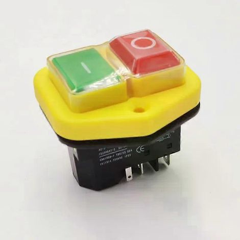 Interrupteur électromagnétique étanche pour outil électrique (1 pièce), 16 A 250 V, 4 ou 5 broches (remplace KJD17B-JXLGV). (1/4)