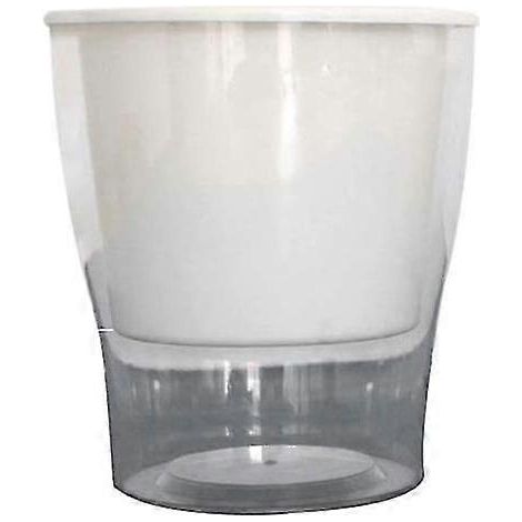 Pot de fleurs en résine transparente à absorption automatique d'eau pour plantes hydroponiques