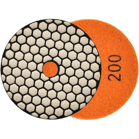 Polierscheibe zum Trockenschleifen von Steinzeug 100 mm GR200 (5/250) (1/4)