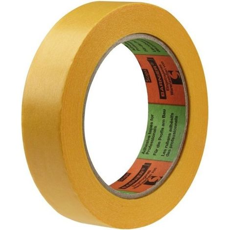 Cinta de enmascarar de papel de arroz 50 m x 25 mm amarilla