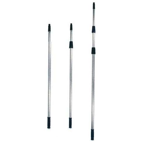 Asta Alluminio mt 8 Regolabile Asta telescopica Manico allungabile ergonomico Pertica prolunga per Pulizia tapparelle, soffitti, cornicioni, ragnatele