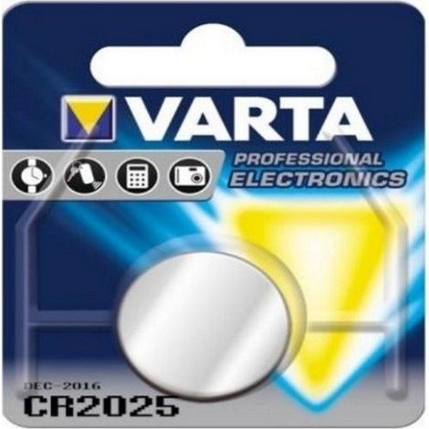 Pile Bouton Lithium CR2025 3V VARTA (1/2)