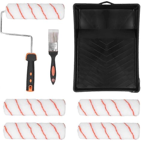 Ensemble de 1 rouleau à peinture Inner Peace pour débutants, comprenant un pinceau à coupe nette, un pinceau en mousse et un petit rouleau à peinture pour la maison. (1/5)