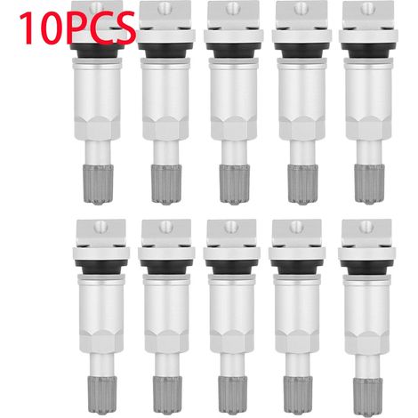Kit de réparation de valves de pneus (10 capteurs) pour véhicules, compatible avec les BMW Série 1, 2 et 3, X1, X2 et X3 (valves de pneus tubeless). (1/5)