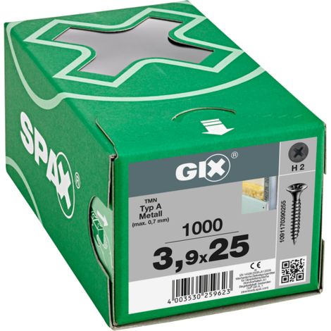 Drywall Tornillos Con Cinta Adhesiva Gix D - 39 X 25 H2 Autoforeuse (Para 1000)