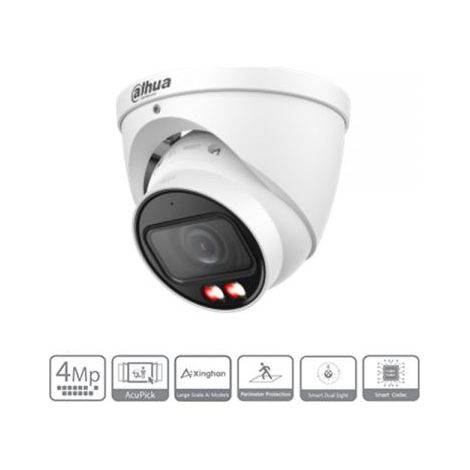 DAHUA - Dome smart dual light 4 mpx - IPC-HDW3449T-ZS-IL