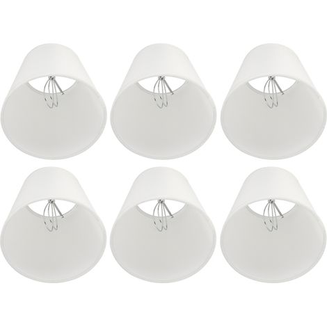 Lot de 6 abat-jour en tissu pour lustre, compatibles avec les ampoules E14. (1/5)