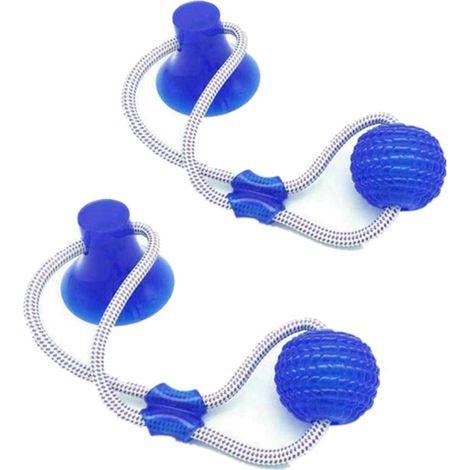Dog Toy with Suction Cup Puppy Toy,Dog Chew Toy Multifunction Pet Molar Bite Toy Pet Molar Chew Toy Cleaning Tooth Ball (1/5)