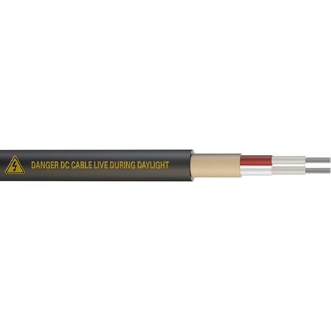 Câble à double isolation RS PRO  2x4 mm², 50m Noir ( Prix pour Bobine de 50 Mètres )