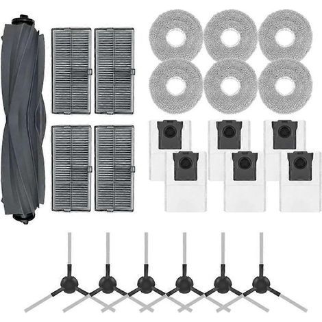 Pièces de rechange pour Dreame L10s Ultra Gen 2 / L30s Ultra : brosse principale, brosse latérale, filtre HEPA et sac à poussière (1/5)
