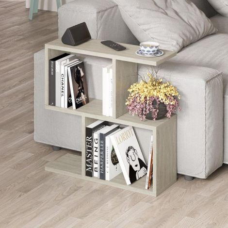 Tavolino da salotto travertino beige Homemania 60x19,5x60H – Design moderno e versatilità