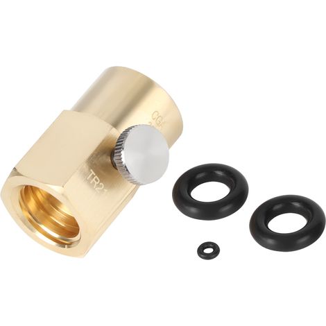 Adaptateur de Recharge CO2 pour Bouteille de Soda - Connexion CGA320 vers TR21.4 (1/5)