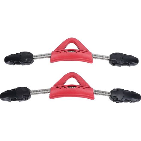 Sangles De Remplacement Pour Palmes, Bandes Élastiques En Acier Inoxydable Avec Ressort, Sangles Antidérapantes À Talon Ouvert Pour Plongée, Modèle SSA-612C, Rouge, Taille XS, Lot De 2 Paires- (1/5)