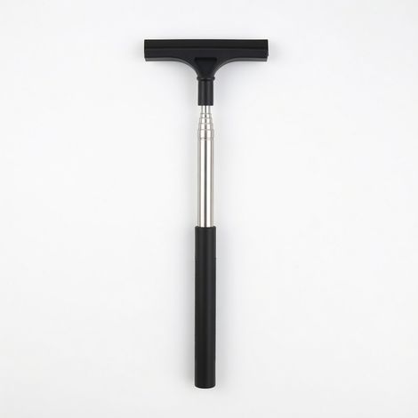 Rasqueta telescópica de acero inoxidable para coche, mango antideslizante de PE, negro, 82,5 cm (1/5)
