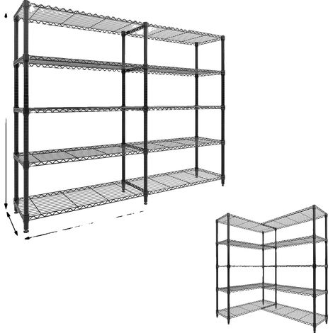 Étagère en métal, design réglable, haute capacité de charge, 5-Tire 35cm (1/2)