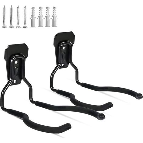 2 ganchos de pared para desbrozadora, soporte universal para cortacésped, soporte de pared para desbrozadora, soporte de pared para herramientas de jardinería (1/5)
