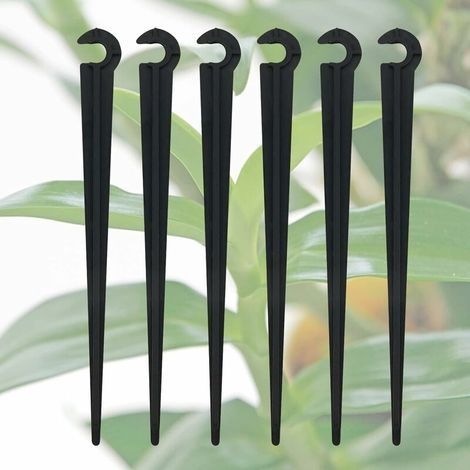 Lot de 100 Tuyau Goutte à Goutte Support, Goute a Goute Arrosage Support, Irrigation Support,Piquets de Tuyau Égouttement, Piquets de Tuyau Irrigation, pour 4/7 Tuyau d'Arrosage Goutte à Goutte (1/5)