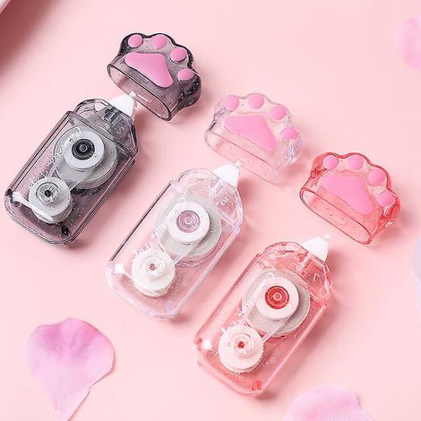 3 Pcs Joli Ruban Correcteur, Chat Ruban Correcteur, Kawaii Color Griffe De Chat, Pour L'cole, Mini Correcteur Ruban, Rubans De Correction Cole, Ro (1/4)