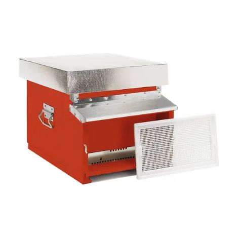 Arnia Dadant Blatt 10 favi fondo fisso 21H nomadismo 17kg Casagrande - Rosso mattone