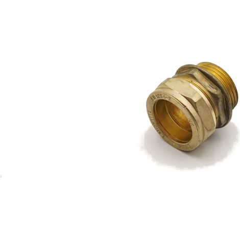 PrimaPlus 28mm x 1" Male Brass Compression Adaptor - Pack of 5 (1/3)
