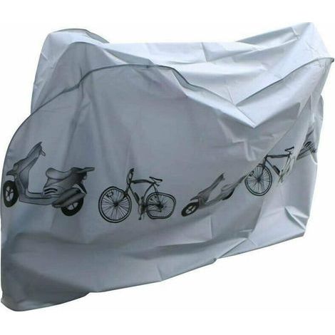 Housse Vélos, Protection de Vélo Imperméable Housse pour Vélo Couverture de Bicyclette Etanche à la Pluie, Poussière, Soleil - 210cm (1/4)
