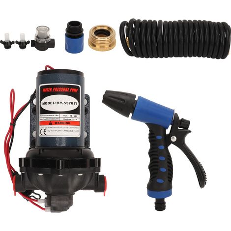 Kit de pompe de lavage série 51, 12 V CC, 5,5 GPM, 70 PSI, haute pression, avec buse de pulvérisation (1/5)