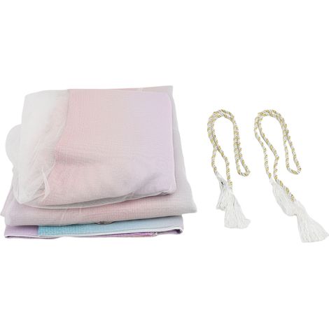 Rideaux dégradé polyester double couche étoile creuse occultant – Chambre décoration bleu violet rose (1/4)