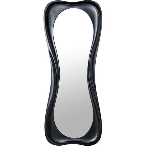 Miroir sur Pied en Forme de Bois MDF laqué Noir 70 x 4 x 175 cm (1/5)