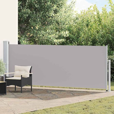 vidaXL Patio Retractable Side Awning 140x514 cm Grey (1/5)