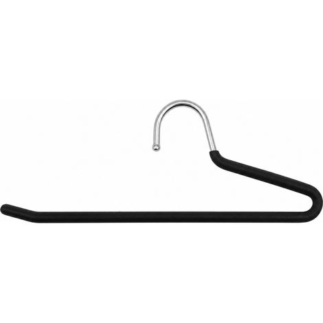 Cintres à pantalon enrobés antidérapants noir 255 mm