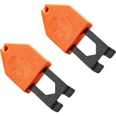 Lot de 2 crochets d'ancrage pour corde de travail du bois, fixation rapide à une main, pour bout de ligne à tracer